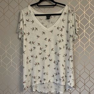 Bird print tee